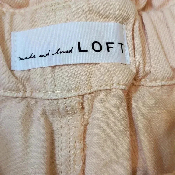 LOFT Ann Taylor High Waisted Tapered Leg Paperbag Pants(XS) - Picture 6 of 9